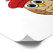 Niedliches Schellen mit Herzblasen Poster (Ecke)