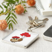 Niedliches Schellen mit Herzblasen Schlüsselanhänger (Seite)