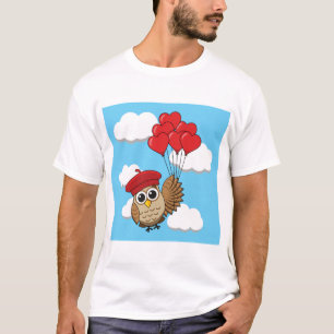 Niedliches Schellen mit Herzblasen T-Shirt