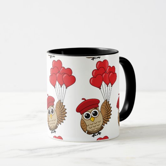 Niedliches Schellen mit Herzblasen Tasse (VorderseiteRechts)