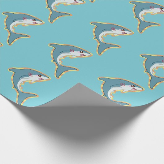 Niedliches Schellfisch Geschenkpapier (Ecke)