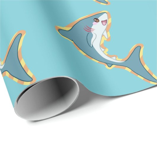 Niedliches Schellfisch Geschenkpapier (Rolleneckpunkt)