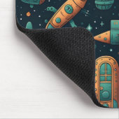 Niedliches Schiffsmuster Mousepad (Ecke)