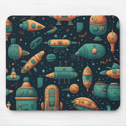Niedliches Schiffsmuster Mousepad (Vorne)
