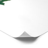 niedliches Schild mit Blumenbeuteln Babydusche (Ecke)