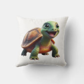 Niedliches Schildkrötenkissen Kissen (Rückseite)