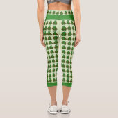 Niedliches Schildkrötenmuster Capri Leggings (Rückseite)