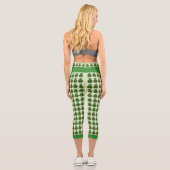 Niedliches Schildkrötenmuster Capri Leggings (Rückseite)