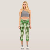 Niedliches Schildkrötenmuster Capri Leggings (Vorderseite)