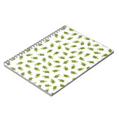 Niedliches Schildkrötenmuster Notizblock (Linke Seite)