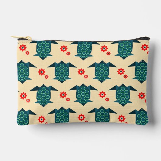 Niedliches Schildkrötenmuster Zubehörtasche (Vorderseite)