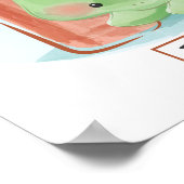 Niedliches Schildkrötenposter Poster (Ecke)