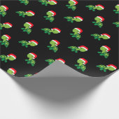 Niedliches Schildkrötentier Frohe Weihnachten Weih Geschenkpapier (Ecke)