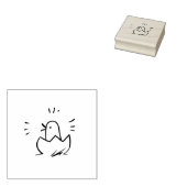 Niedliches Schlachtküken Gummistempel (Stempel)