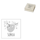 Niedliches Schlaf-Schlaf-Buchzeichen für Mädchen Gummistempel (Stempel)