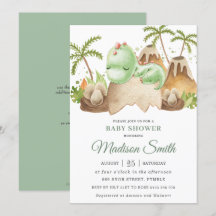 Niedliches Schlafbaby Dinosaur Jurassic Boy Dusche