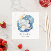 Niedliches Schlafbaby Elephant Moon Star Boy Dusch Serviette (Beispiel)