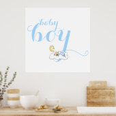Niedliches Schlafbabytypografie-Kinderzimmer Poster (Küche)