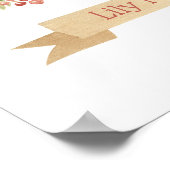 Niedliches Schlafbär-Kinder Kinderzimmer Poster (Ecke)