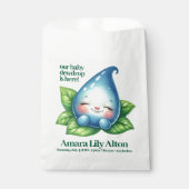 Niedliches Schlafen Baby Dewdrop Baby Dusche Willk Geschenktütchen (Vorderseite)