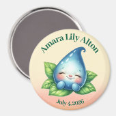 Niedliches Schlafen Baby Dewdrop Kinderdusche Magnet (Vorderseite/Rückseite)