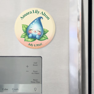 Niedliches Schlafen Baby Dewdrop Kinderdusche Magnet