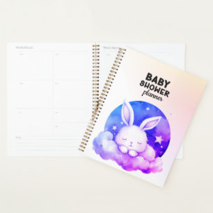 Niedliches Schlafen Bunny Baby Dusche Planer