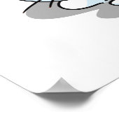 Niedliches Schlafen Cat Funny Quotes Redewendungen Poster (Ecke)