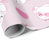 Niedliches Schlafen Geschenkpapier (Rolleneckpunkt)