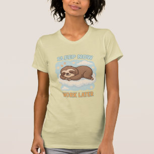 Niedliches Schlafen in der Cloud mit Zitat T-Shirt