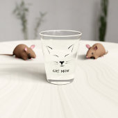 Niedliches Schlafen Kitty Cat Mama Name Schnapsglas