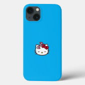 Niedliches Schlafen Kitty iPhone Case (Rückseite)