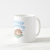 Niedliches Schlafen Otter ausgestrahlt Funny Kaffeetasse (VorderseiteRechts)