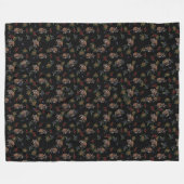 Niedliches Schlafen Raccoon Muster Fleecedecke (Vorderseite (Horizontal))