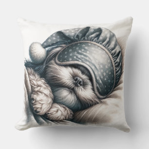 Niedliches Schlafen Shiba Shih-tzu Dog Throw Kisse Kissen