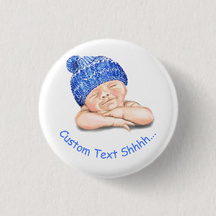 Niedliches Schlafen Sweet Lächeln Happy Baby - Anp Button