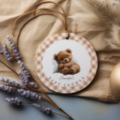 Niedliches Schlafen Teddy Bear Babydusche Geschenkanhänger