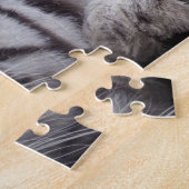 Niedliches Schlafen White Tiger Puzzle (Seite)