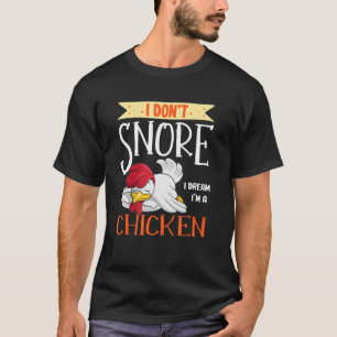 Niedliches Schlafhühnchen Grafische Frauen Männer  T-Shirt