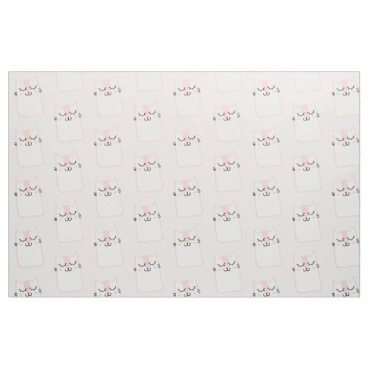 Niedliches Schlafkatzenmuster Stoff (Fat Quarter (45,7 x 55,9 cm))