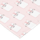 Niedliches Schlafkatzenmuster Tischdecke (Schrägansicht)