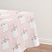 Niedliches Schlafkatzenmuster Tischdecke (Beispiel)