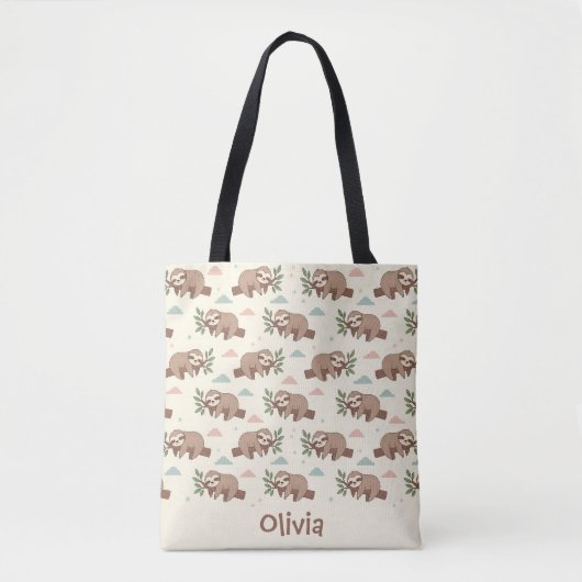 Niedliches Schlaflattermuster Tasche (Vorderseite)