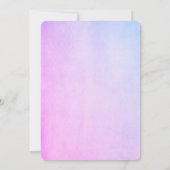 Niedliches Schlafsack Schmetterlinge Babydusche Einladung (Rückseite)