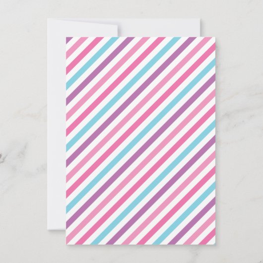 Niedliches Schlafsäugchen Kinderdusche Einladung (Rückseite)