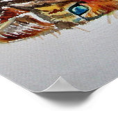 Niedliches Schlaftablett Katzen Plakat (Ecke)