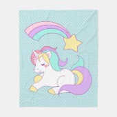 Niedliches Schlafunkorr mit farbenfroher Shooting  Fleecedecke (Vorderseite)