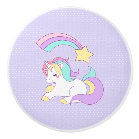 Niedliches Schlafunkorr mit farbenfroher Shooting  Keramikknauf (Vorderseite)