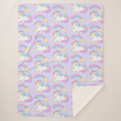 Niedliches Schlafunkorr mit farbenfroher Shooting  Sherpadecke (Vorderseite)