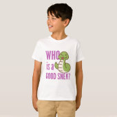 Niedliches Schlangenkids-Shirt - "Wer ist ein gute T-Shirt (Vorne ganz)